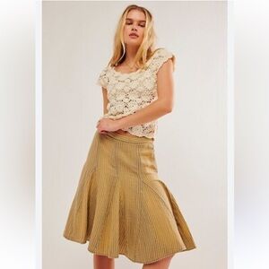 Free People Candace Midi Skirt NWOt